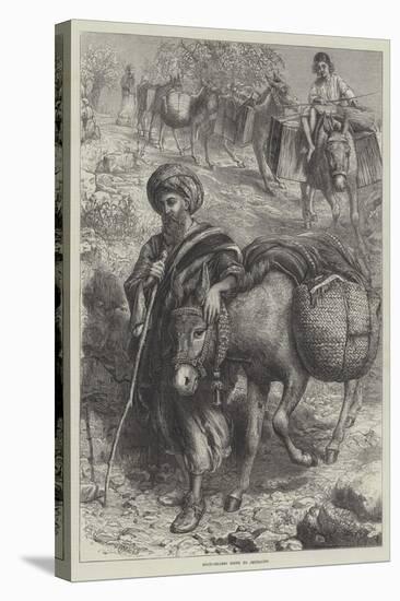 Fruit-Sellers Going to Jerusalem-William J. Webbe-Stretched Canvas