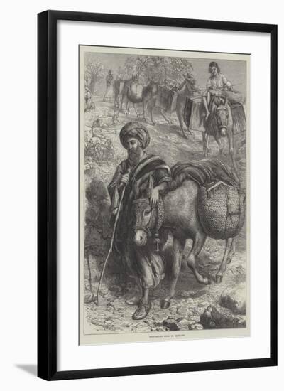 Fruit-Sellers Going to Jerusalem-William J. Webbe-Framed Giclee Print