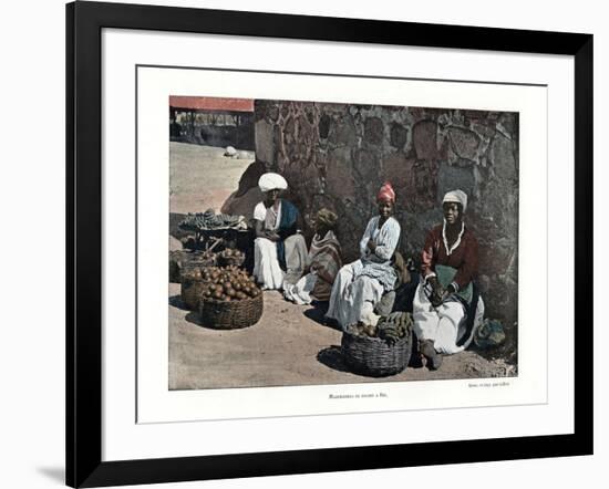 Fruit Sellers, Rio De Janeiro, Brazil, 19th Century-Gillot-Framed Giclee Print