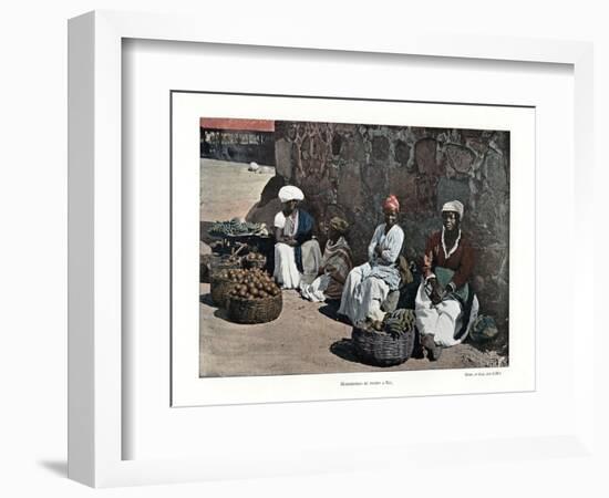 Fruit Sellers, Rio De Janeiro, Brazil, 19th Century-Gillot-Framed Giclee Print