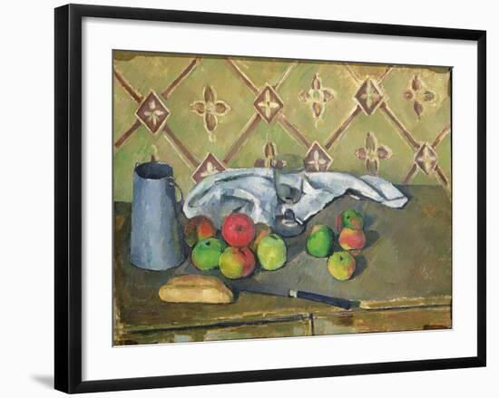 Fruit, Serviette and Milk Jug, c.1879-82-Paul Cézanne-Framed Giclee Print