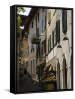 Fruit Shop in the Old Town of Limone, Lake Garda, Lombardy, Italy, Europe-James Emmerson-Framed Stretched Canvas