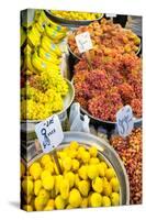 Fruit shop, Tehran, Iran, Middle East-James Strachan-Stretched Canvas