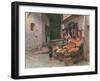 Fruit Stall at San Remo-Walter Tyndale-Framed Art Print