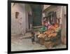 Fruit Stall at San Remo-Walter Tyndale-Framed Art Print