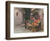 Fruit Stall at San Remo-Walter Tyndale-Framed Art Print