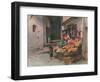 Fruit Stall at San Remo-Walter Tyndale-Framed Art Print