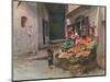 Fruit Stall at San Remo-Walter Tyndale-Mounted Art Print