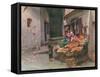 Fruit Stall at San Remo-Walter Tyndale-Framed Stretched Canvas