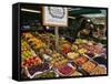 Fruit Stall at Viktualienmarkt, Munich, Bavaria, Germany-Yadid Levy-Framed Stretched Canvas
