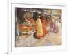 Fruit Stall, Delhi-Eva Roos-Framed Art Print