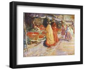 Fruit Stall, Delhi-Eva Roos-Framed Art Print