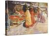 Fruit Stall, Delhi-Eva Roos-Stretched Canvas