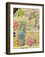 Fruit-Stall, La Laguinilla, 1998-James Reeve-Framed Giclee Print