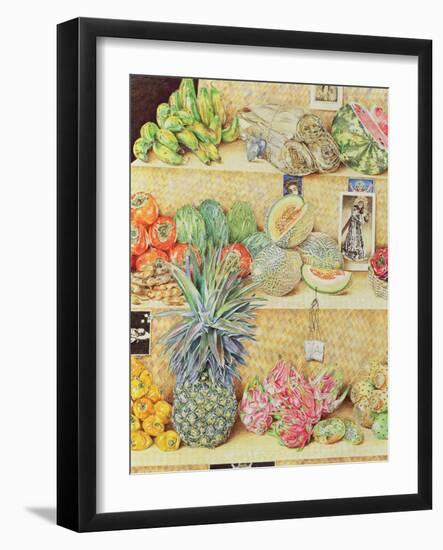 Fruit-Stall, La Laguinilla, 1998-James Reeve-Framed Giclee Print