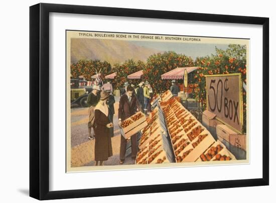 Fruit Stand, California-null-Framed Art Print