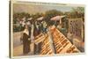 Fruit Stand, California-null-Stretched Canvas