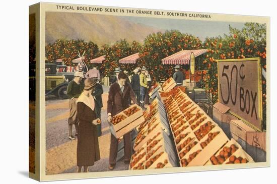 Fruit Stand, California-null-Stretched Canvas