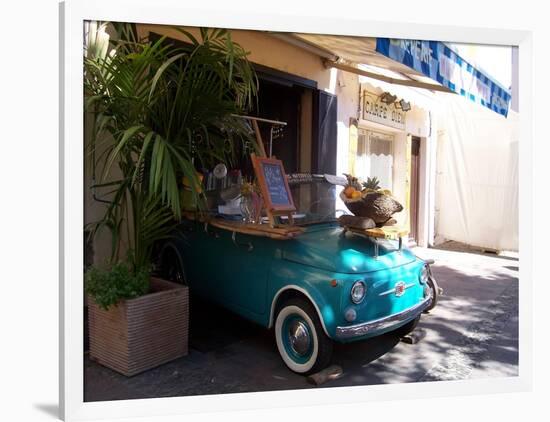 Fruit Stand In Collioure France-Marilyn Dunlap-Framed Art Print