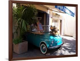 Fruit Stand In Collioure France-Marilyn Dunlap-Framed Art Print