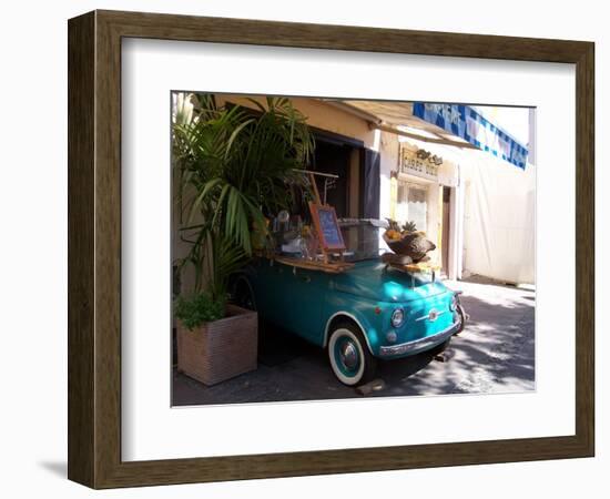 Fruit Stand In Collioure France-Marilyn Dunlap-Framed Art Print