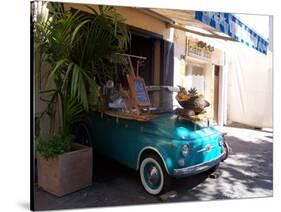 Fruit Stand In Collioure France-Marilyn Dunlap-Stretched Canvas