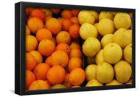 Fruit Stand (Oranges and Grapefruits) Art Poster Print-null-Framed Poster