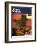 "Fruit Still Life," Country Gentleman Cover, November 1, 1950-Luigi Lucioni-Framed Giclee Print