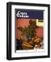 "Fruit Still Life," Country Gentleman Cover, November 1, 1950-Luigi Lucioni-Framed Giclee Print