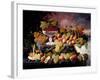 Fruit Still Life in a Landscape, c.1862-72-Severin Roesen-Framed Giclee Print