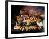 Fruit Still Life in a Landscape, c.1862-72-Severin Roesen-Framed Giclee Print