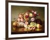 Fruit Still-Life with Roses and Honeycomb, 1904-Robert Spear Dunning-Framed Giclee Print