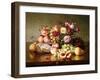 Fruit Still-Life with Roses and Honeycomb, 1904-Robert Spear Dunning-Framed Giclee Print