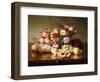 Fruit Still-life with Roses and Honeycomb. 1904-Robert Spear Dunning-Framed Giclee Print
