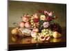 Fruit Still-life with Roses and Honeycomb. 1904-Robert Spear Dunning-Mounted Giclee Print