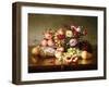 Fruit Still-life with Roses and Honeycomb. 1904-Robert Spear Dunning-Framed Giclee Print