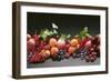 Fruit Still Life with Stone-Fruit, Berries and Leaves-Foodcollection-Framed Photographic Print