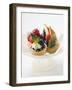 Fruit Tarts on a Pedestal Cake Stand-null-Framed Photographic Print