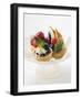 Fruit Tarts on a Pedestal Cake Stand-null-Framed Photographic Print