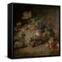 Fruit ('The Autumn Gift')-George Lance-Framed Stretched Canvas
