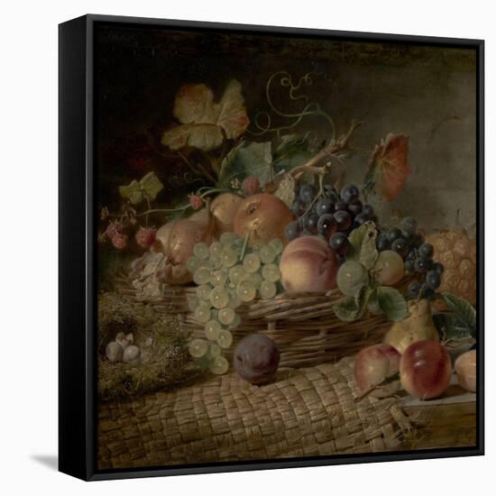 Fruit ('The Autumn Gift')-George Lance-Framed Stretched Canvas