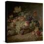 Fruit ('The Autumn Gift')-George Lance-Stretched Canvas