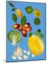 Fruit & veggies 2020 (cutout)-Sarah Thompson-Engels-Mounted Giclee Print
