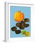 Fruit & veggies vegetables 2020 cutout-Sarah Thompson-Engels-Framed Giclee Print