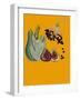 Fruit & veggies vegetables 2020 (cutout)-Sarah Thompson-Engels-Framed Giclee Print