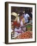 Fruit Vendor in Market Breast Feeding Her Daughter-John Dominis-Framed Photographic Print