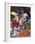 Fruit Vendor in Market Breast Feeding Her Daughter-John Dominis-Framed Photographic Print