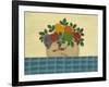 Fruit with Dark and Lt. Blue Tablecloth-Debbie McMaster-Framed Giclee Print