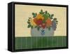 Fruit with Dark Green Tablecloth-Debbie McMaster-Framed Stretched Canvas