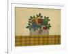 Fruit with Gold and Brown Tablecloth-Debbie McMaster-Framed Giclee Print